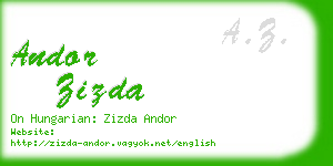 andor zizda business card